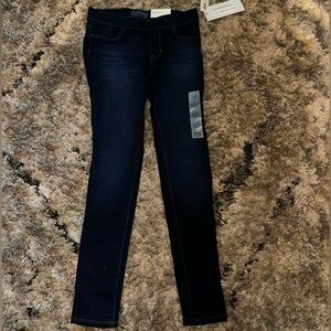 Old Navy girls dark wash jeggings
